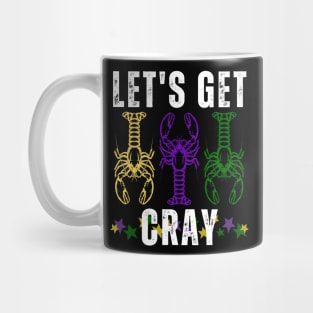 Let's Get Cray Mardi Gras Crayfish/Crawfish Mug